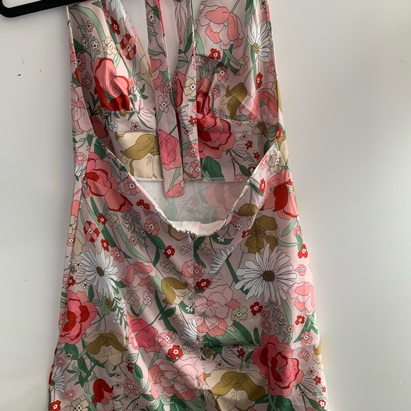 Retro Floral Halter Style Dress - Picture 7 of 7